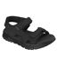 Mens Flat Sandals Black Skechers-1