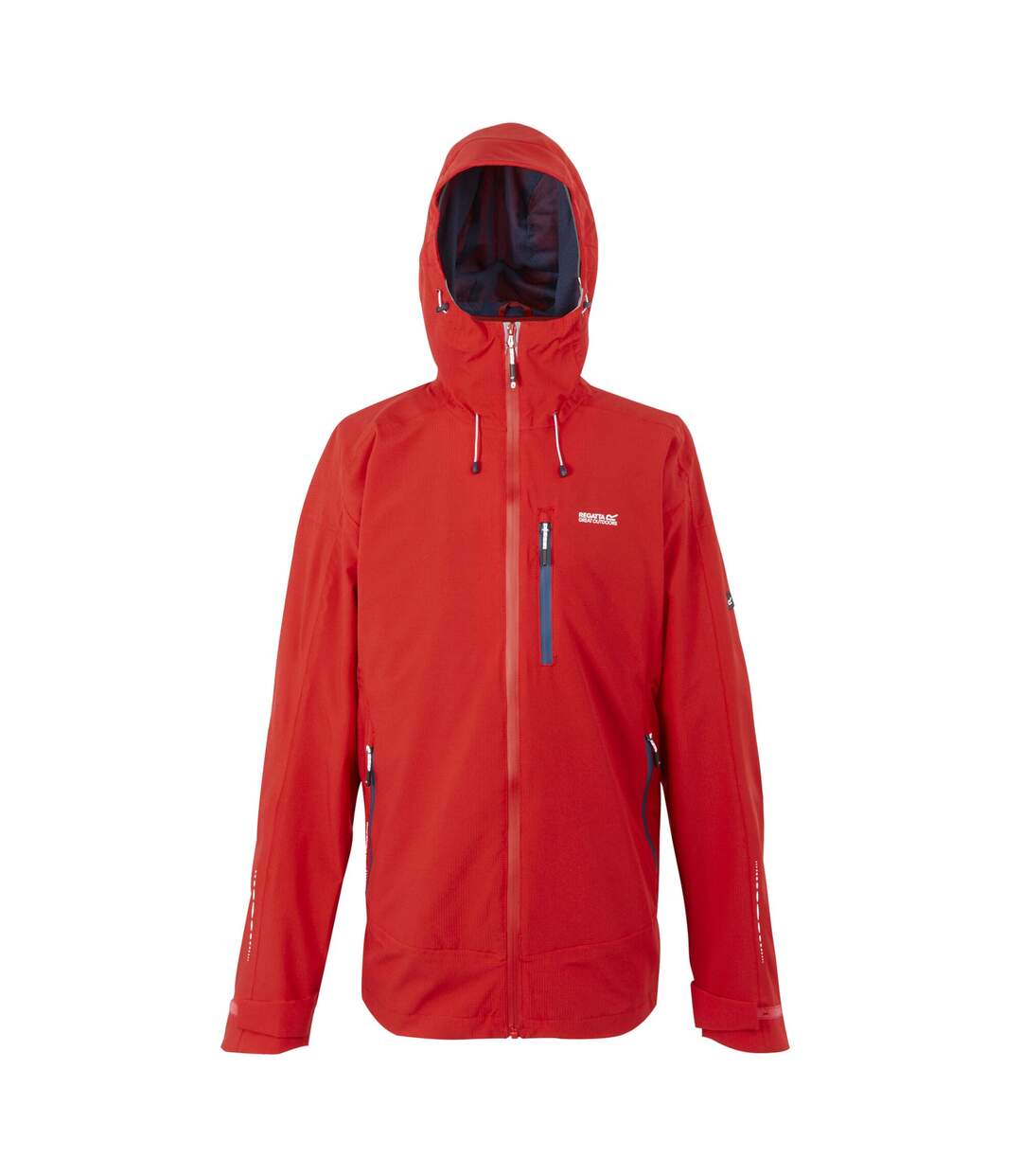 Mens Okara Waterproof Jacket Danger Red Moonlight Denim Regatta-1
