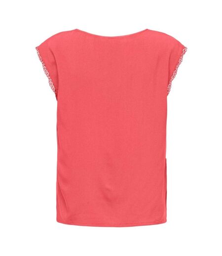 T-Shirt rose femme only selina - l