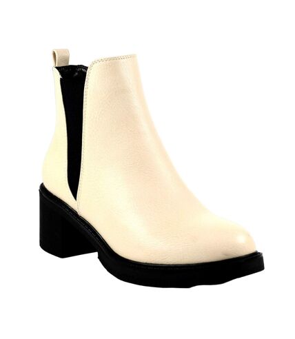 Bottines ophelia femme beige Lunar