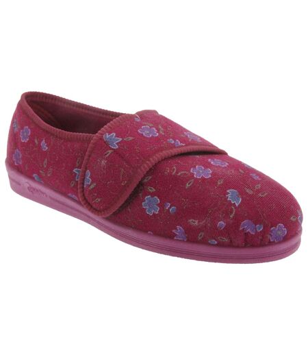 Chaussons sally femmes rouge Comfylux