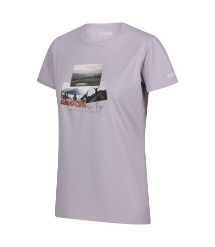 T-shirt fingal femme lilas pâle Regatta