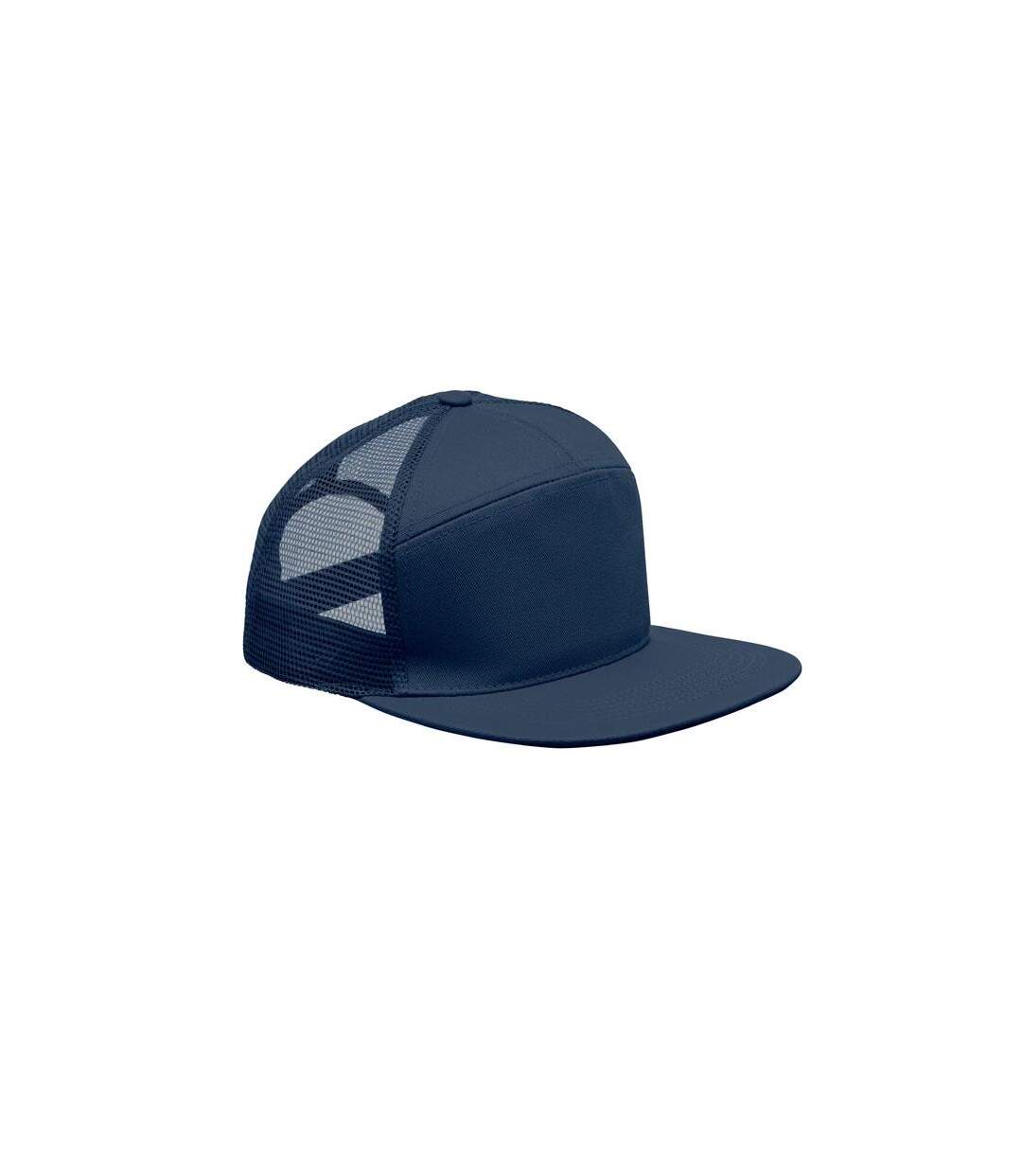 Casquette Trucker Bead Bleu Marine Français MidOcean-2