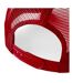 Beechfield Mens Half Mesh Trucker Cap / Headwear (Classic Red/White) - UTRW260