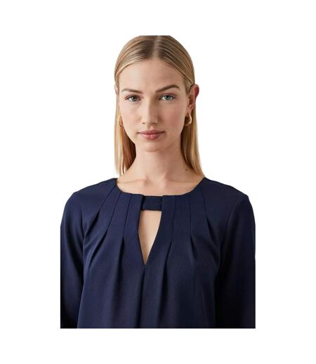 Principles Womens/Ladies Pleated Front Dress (Navy) - UTDH6044