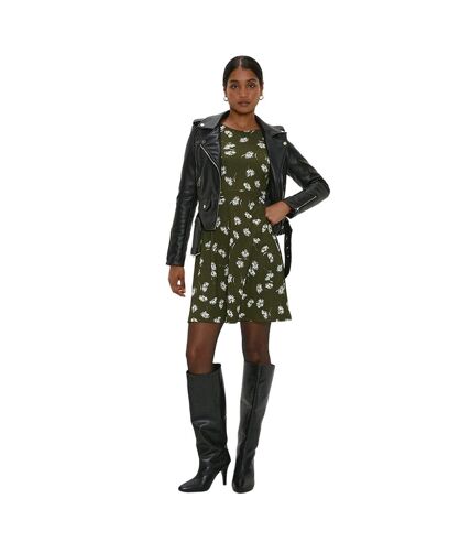 Dorothy Perkins Womens/Ladies Floral Mini Dress (Khaki Green) - UTDP4126