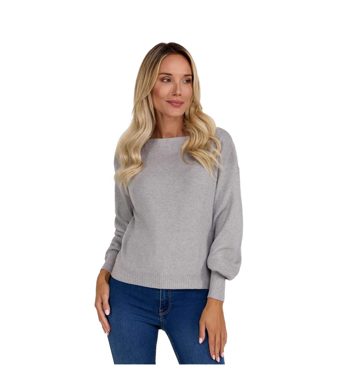 Pull Femme Gris Minoti-1