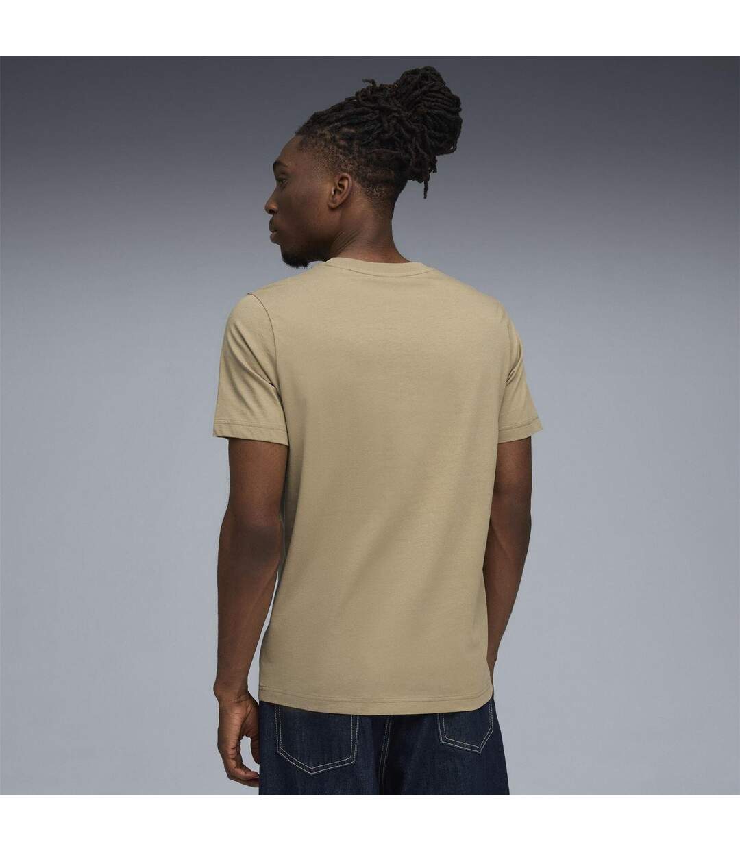 Mens Ess No.1 Logo Regular T-shirt Iced Coffee Puma-4