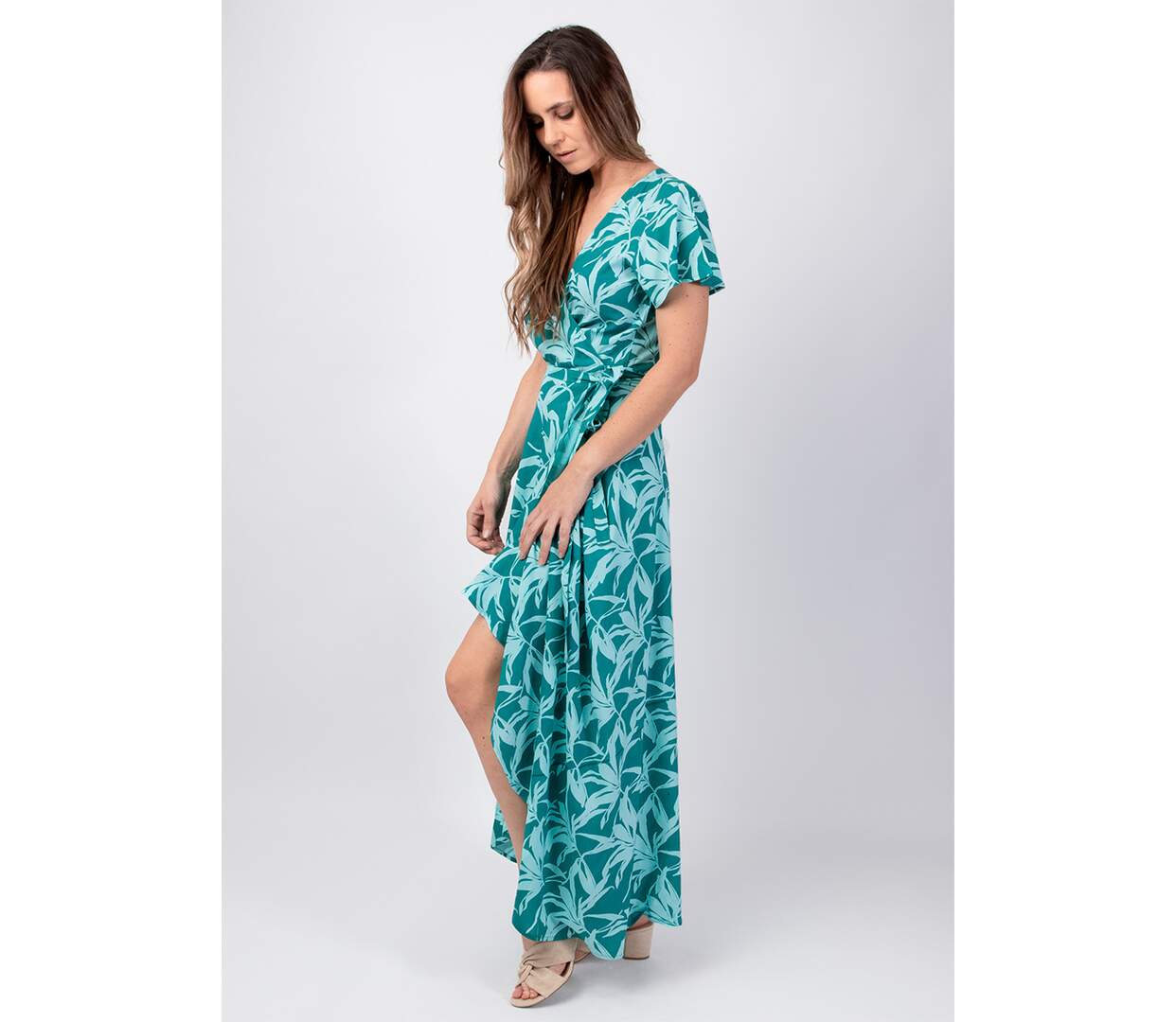Robe longue féminine et flatteuse SAKURA Coton Du Monde-3