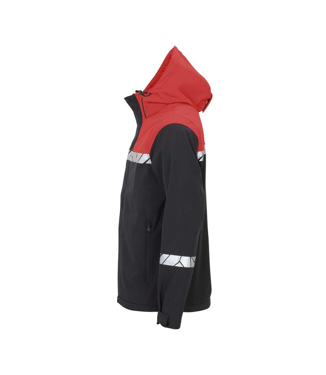 Veste Softshell Progression Homme Noir Rouge Projob-3