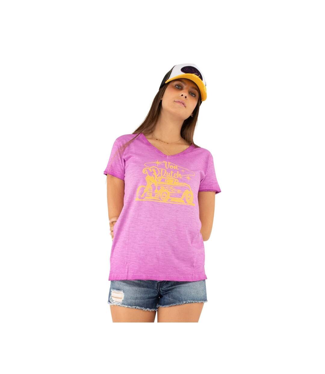 T-shirt femme en coton Hot Vondutch