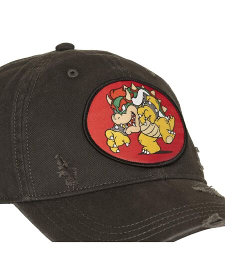 Casquette Basball effet usé avec patch Super Mario Bros Bowser Capslab