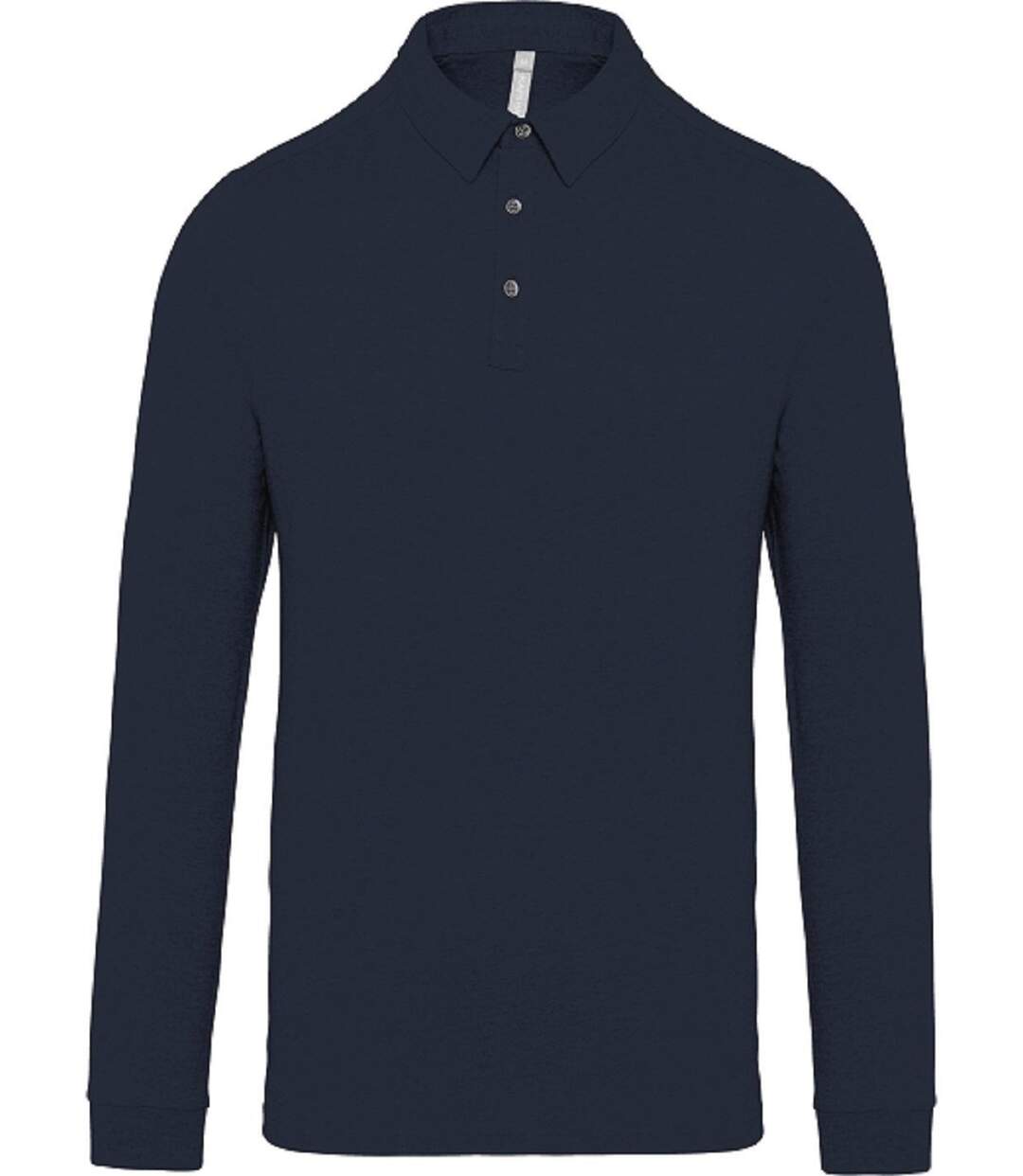 Polo jersey manches longues - Homme - K264 - bleu marine-2