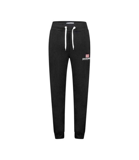 Mens Jogging Bottoms Black Geographical Norway