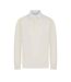Mens premium long sleeve rugby shirt/top natural Front Row-1