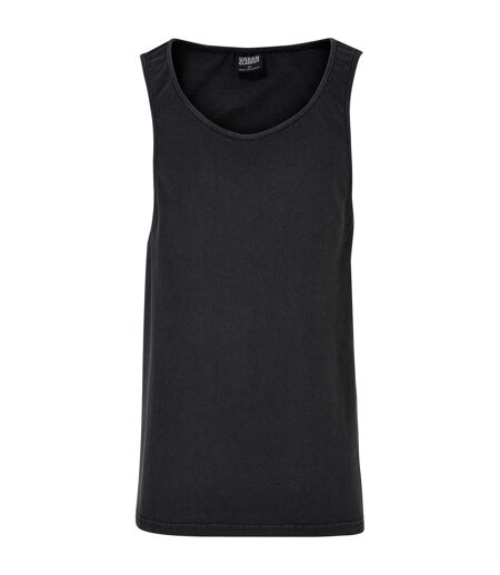Débardeur Motif/style Délavé À L'acide Homme Noir Urban Classics