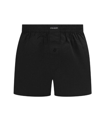 Pack Of 3  Mens Robinson Boxer Shorts  Black Lyle & Scott