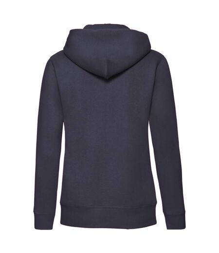 Sweat À Capuche Premium Sweat Femme Bleu Marine Sombre Fruit Of The Loom
