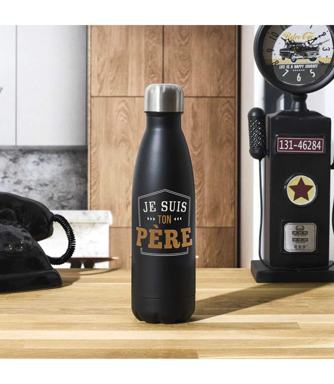 Bouteille Isotherme en Inox Je Suis Ton Père 50cl Noir-3