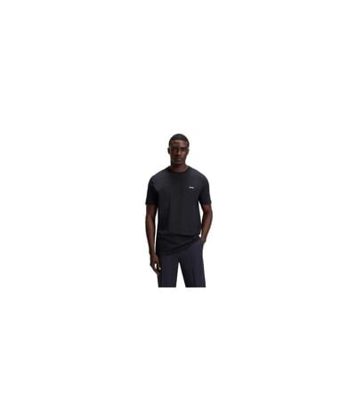 T-shirt Motif/style Logo Contrasté Homme Bleu Foncé Boss