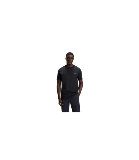 T-shirt Motif/style Logo Contrasté Homme Bleu Foncé Boss