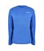 T-shirt Manches Longues Motif/style Logo Run Homme Bleu Persan Diadora-1