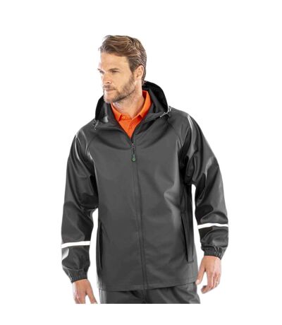 Veste Imperméable Prism Homme Noir Result Genuine Recycled