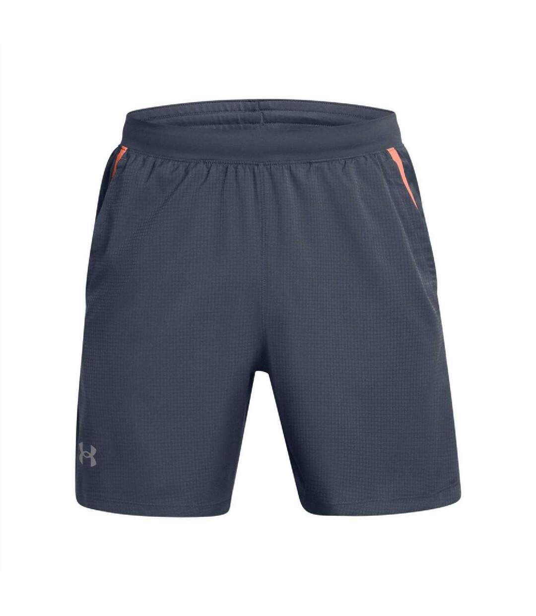 Mens Contrast Detail Running Shorts Grey Under Armour-2