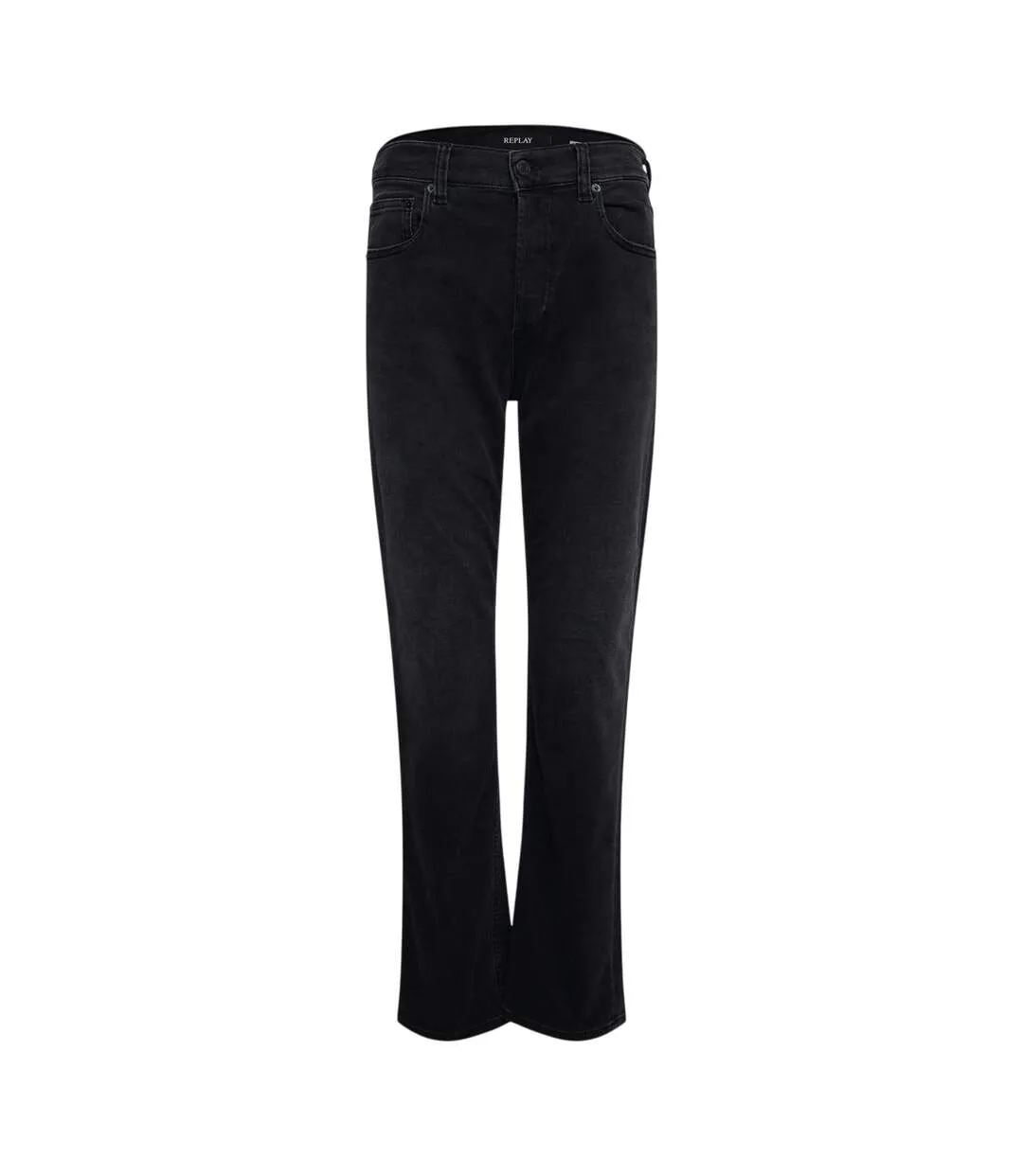 Womens/ladies Maijke Straight Jeans Black Replay-2