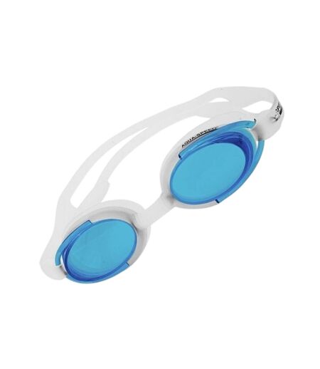 Lunettes De Natation Malibu Adulte Blanc Bleu Aqua Speed