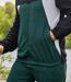 Men's Green Black Grey Sporty Fleece Tracksuit 