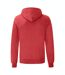Sweat À Capuche Classic Homme Rouge Chiné Fruit Of The Loom-2