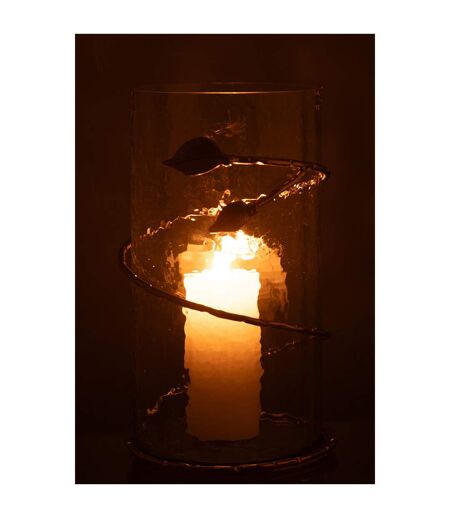 Vase en Verre Feuille Ofelia 34cm Transparent