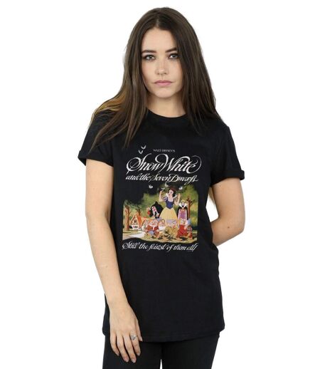 Disney - T-shirt SNOW WHITE AND THE SEVEN DWARFS - Femme (Noir) - UTBI17090