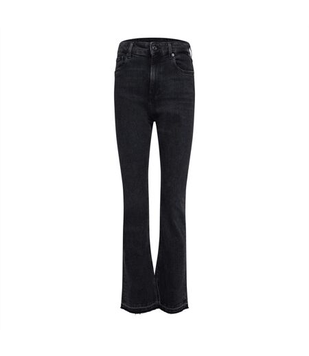 Womens/ladies Cotton Fitted Jeans Grey Replay