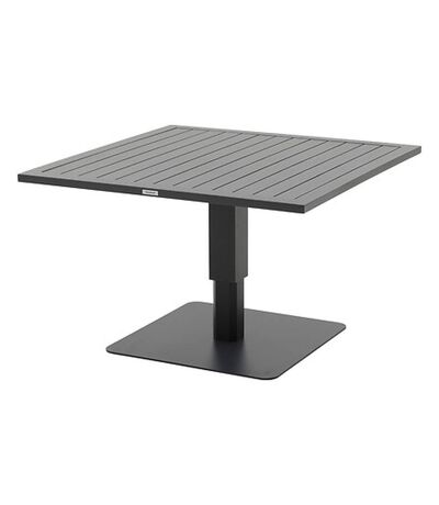 Table de jardin relevable carrée en aluminium SALIMIA - Graphite