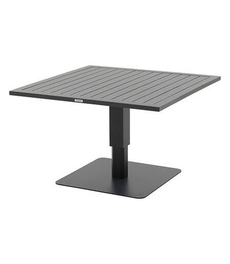 Table de jardin relevable carrée en aluminium SALIMIA - Graphite