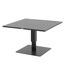 Table de jardin relevable carrée en aluminium SALIMIA - Graphite-1