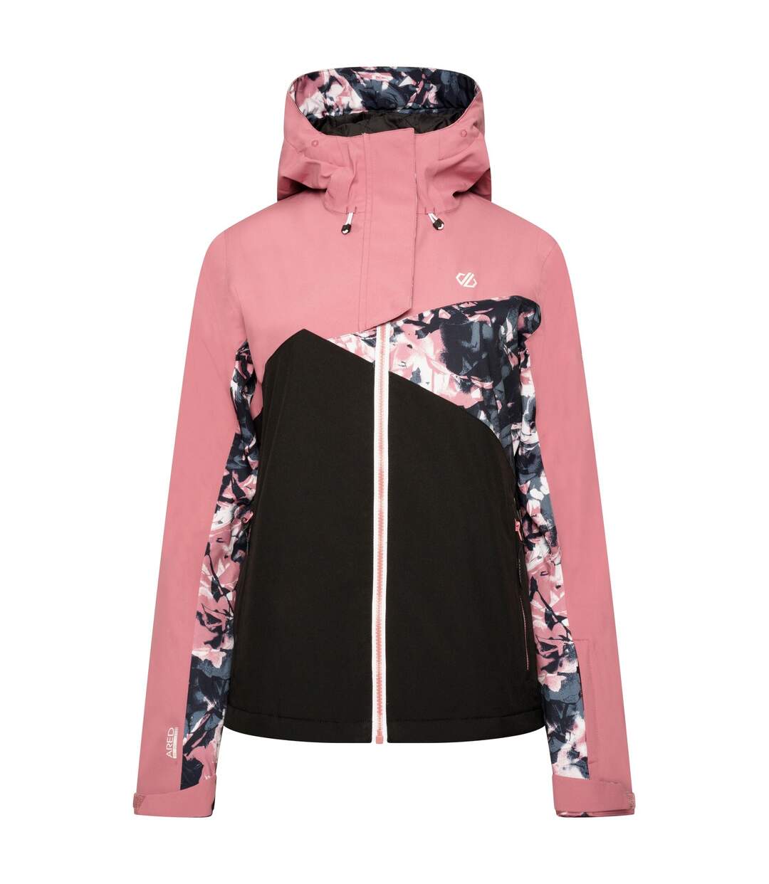 Blouson De Ski Determined Femme Vieux Rose Foncé Noir Dare 2B-1
