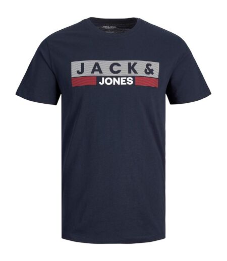 T-shirt Manches Courtes Motif/style Logo Homme Bleu Marine Foncé Jack And Jones
