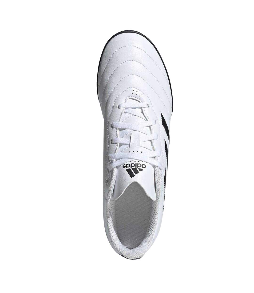Mens Goletto Viii 3 Stripes Leather Artificial Ground Football Boots White Black Adidas-4