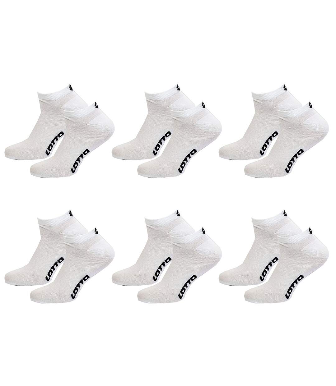 Chaussettes homme LOTTO SNEAKER Pack de 6 Paires Sneaker LOTTO Blanches