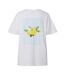 T-Shirt blanc femme pieces citron-2