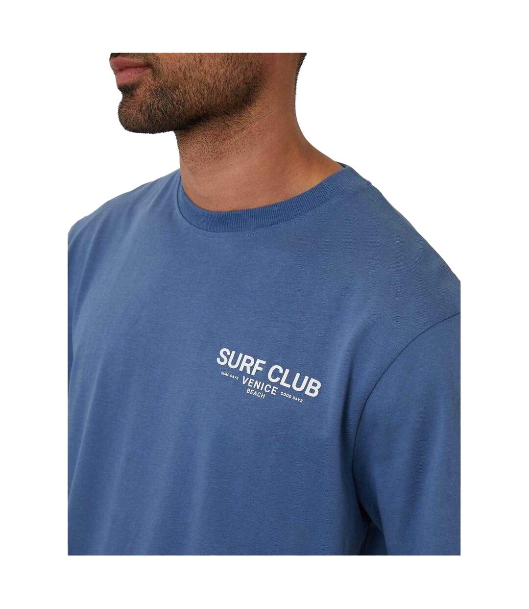 T-shirt Watson Homme Bleu Ciel Threadbare-4