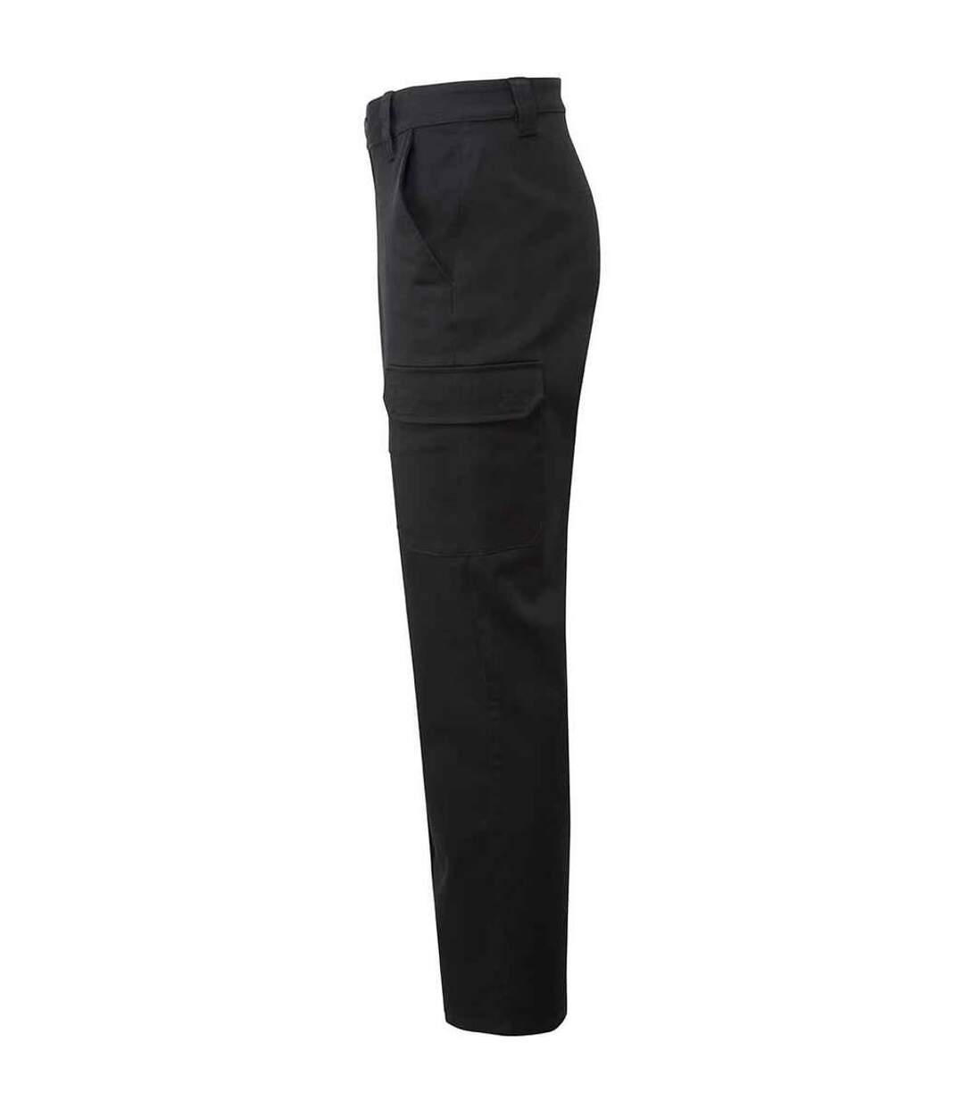 Unisex adult stretchchecker cargo trousers black Premier-3