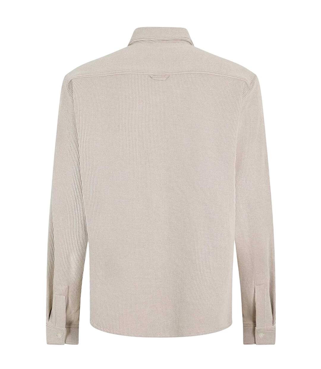 Chemise Manches Longues Motif/style Rayure Verticale Ekynone Homme Blanc Hugo-2