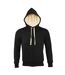 SOLS Sherpa Unisex Zip-Up Hooded Sweatshirt / Hoodie (Black)