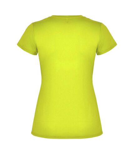 Roly Womens/Ladies Montecarlo Short-Sleeved Sports T-Shirt (Fluorescent Yellow)