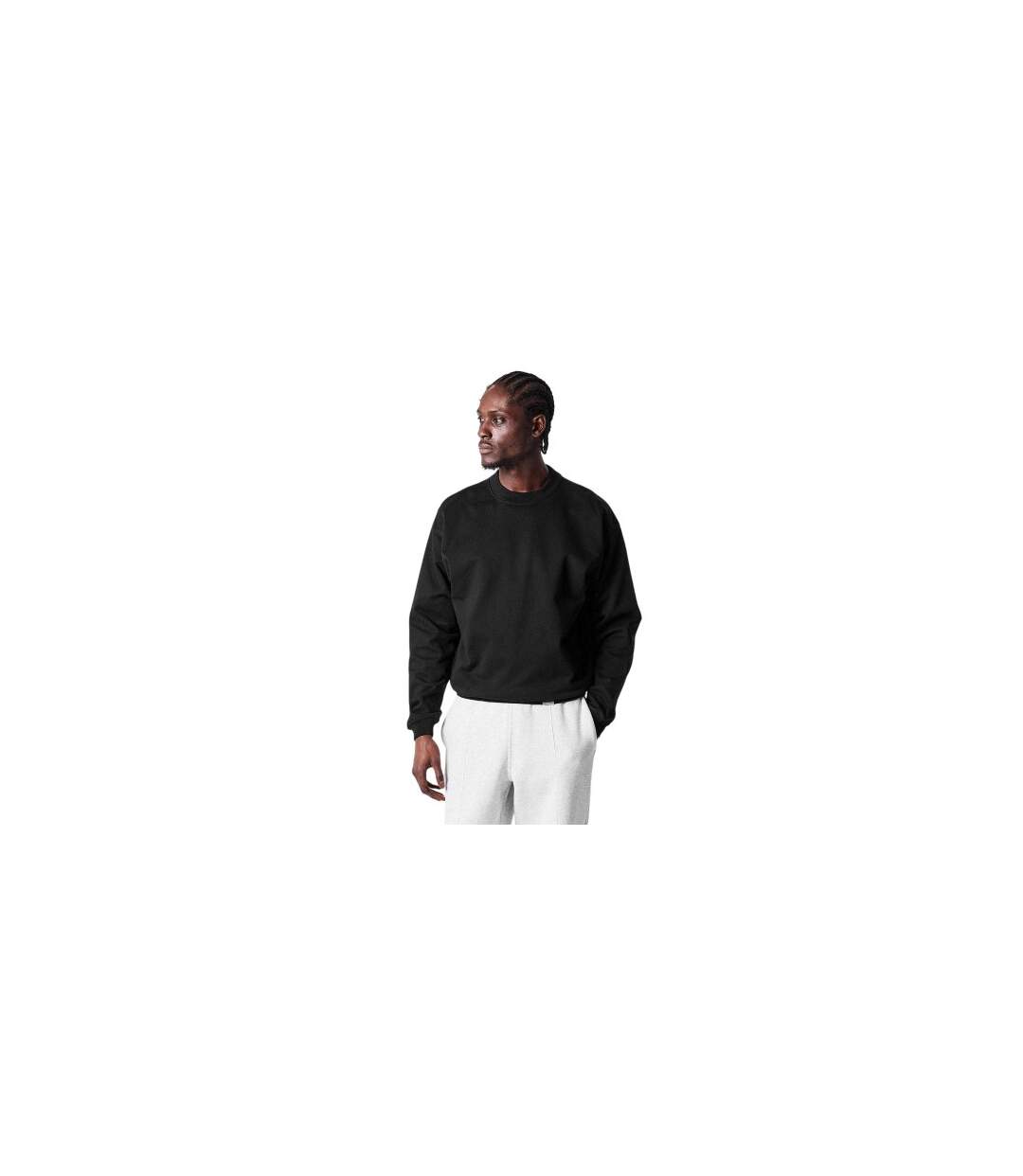 Mens Initial Crew Neck Sweatshirt Black Represent-1