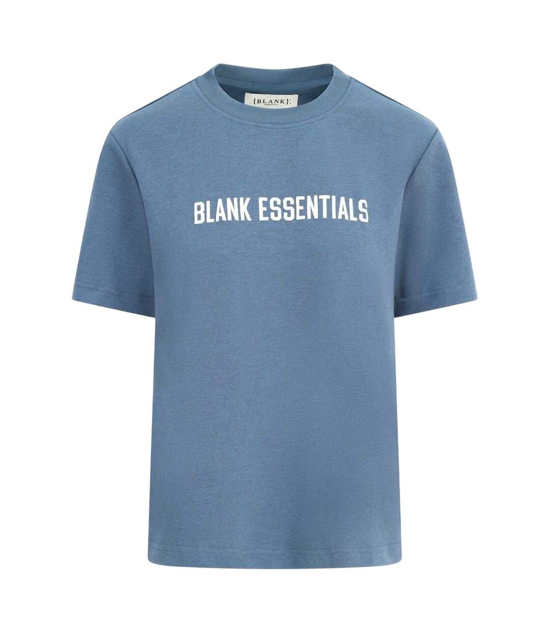 Womens/ladies Logo Oversized Boyfriend T-shirt Orion Blue Blank Essentials-1
